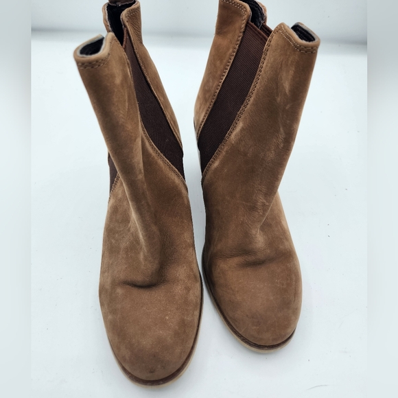 Dune london Pora Suede Nubuck Leather Ankle Boot with a Chunky Heel Size 5 - Picture 10 of 12